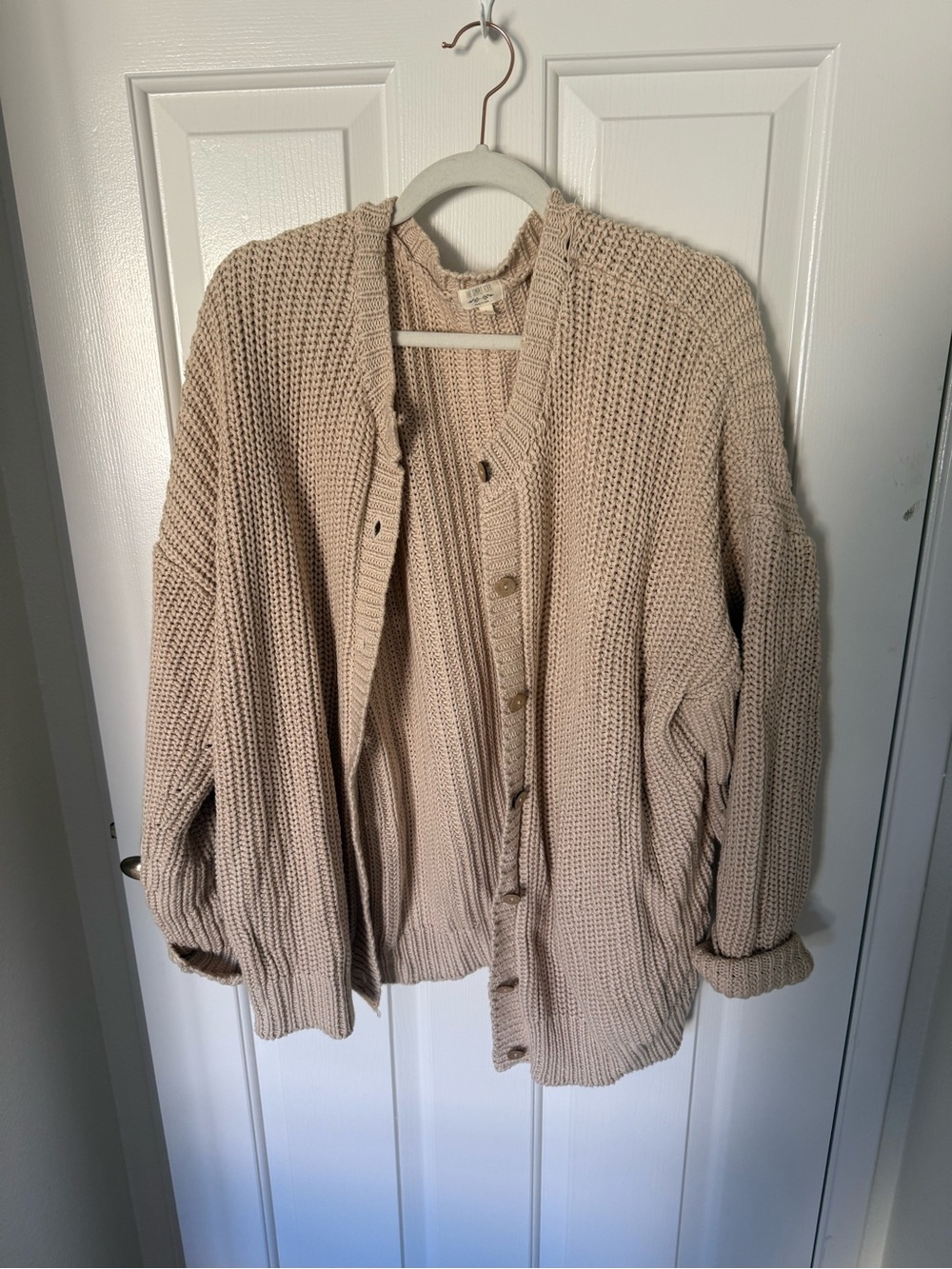 Organic Cotton Chunky Cardigan